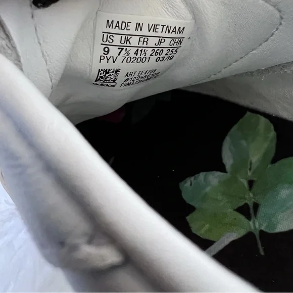 Adidas Sleek Cloud White Womens Lace Up Shoes Sneakers Size 9 - Picture 10 of 11